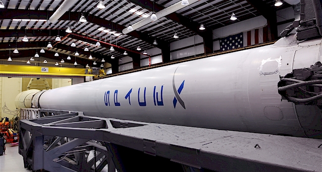Die SpaceX Falcon 9 Rakete des Unternehmens SpaceX. (Foto SpaceX)